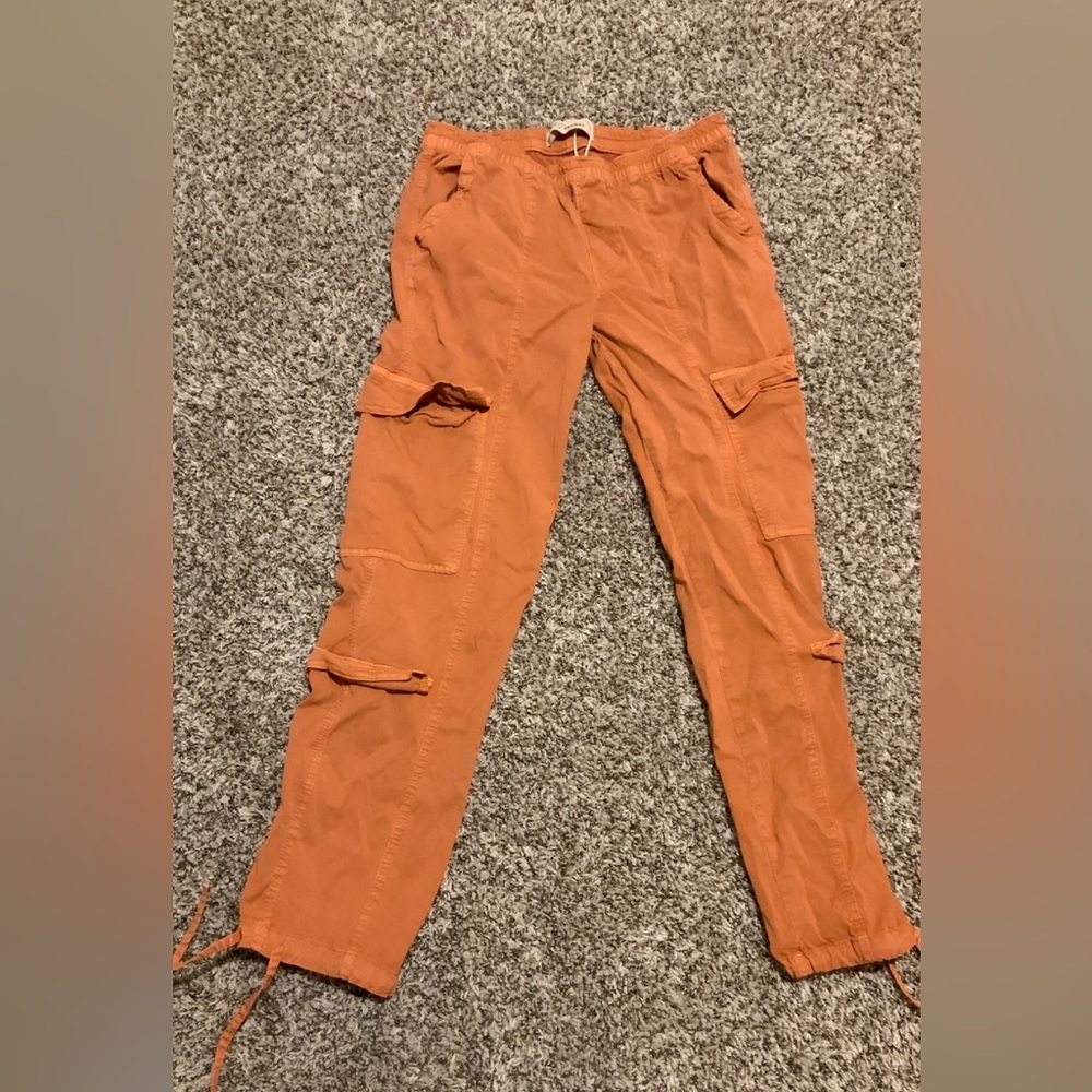 Women's Orange Cargo Pants